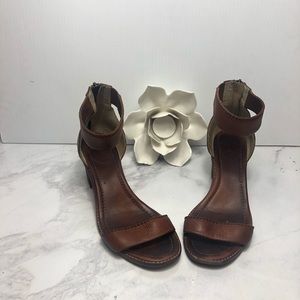 Frye strappy heels